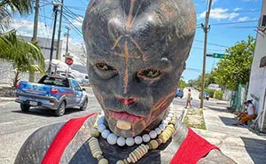 Man Gives Up His Nose, Ears And Fingers To Become A “Black Alien,” Shocked It Costs Him His Career