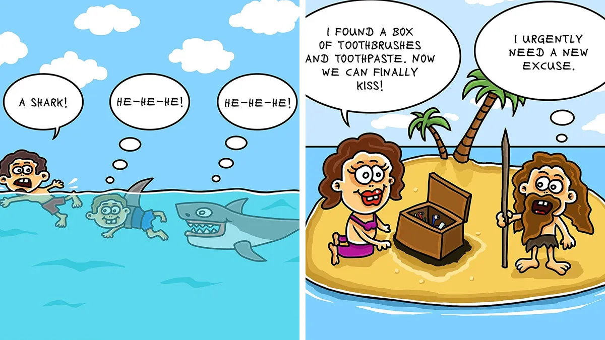 Artist Made 20 Absurd Comics That Make No Sense, And That’s Exactly Why They’re So Funny
