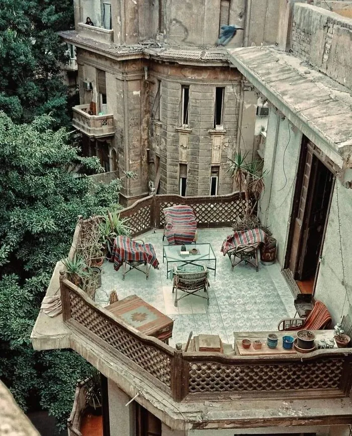 Cosy Balcony (Garden City Neighbourhood), Cairo, Egypt, 1905