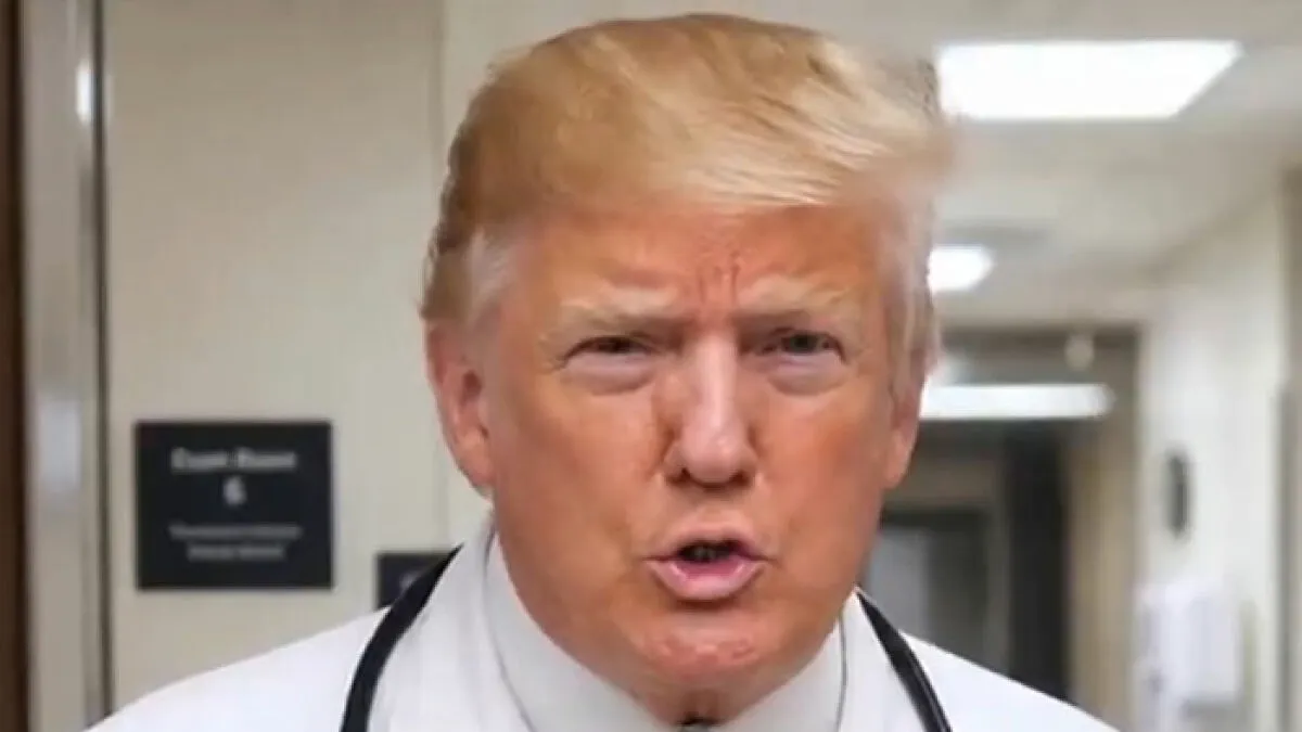 Trump Posts Unhinged Video With Him As A Doctor Diagnosing Different Celebrities With Derangement Syndrome