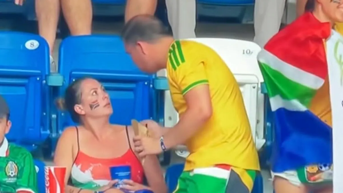 Couple’s Viral World Cup Moment Backfires As Fans Urge Woman To "File For Divorce"