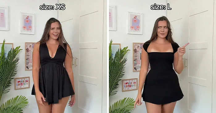 Woman's Viral Dress Experiment Challenges Everything People Believe About Clothing Sizes, Experts Weigh In