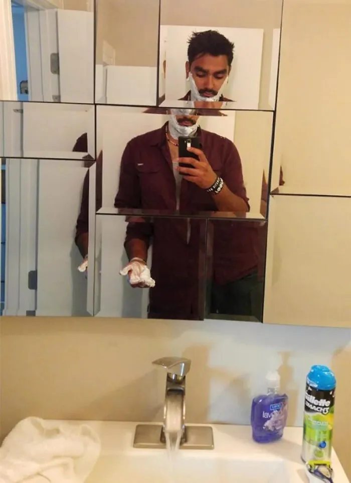 These Bathroom Mirrors Turn Shaving Into A Game Of Tetris