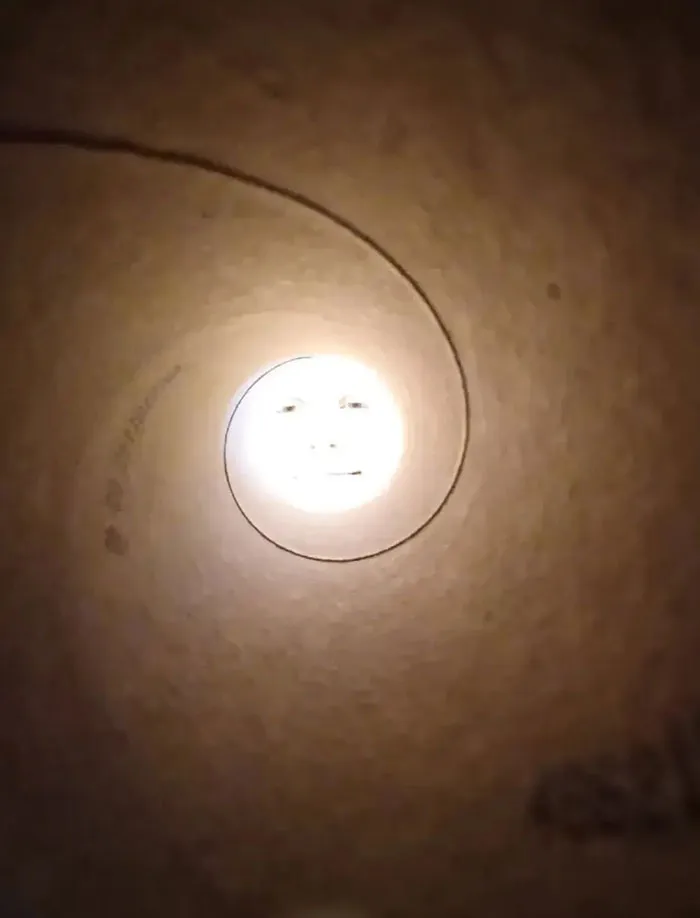 This Is A Photo I Took Of Myself Through A Cardboard Tube. It Is Not Edited