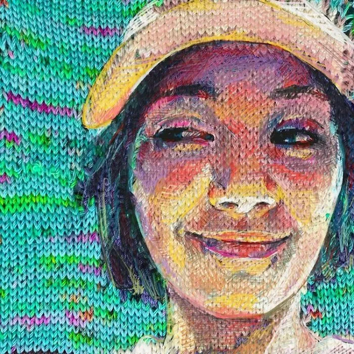 Artist Combines Vintage Knitting Machines And Digital Art To Create Stunning Portraits (33 Pics)
