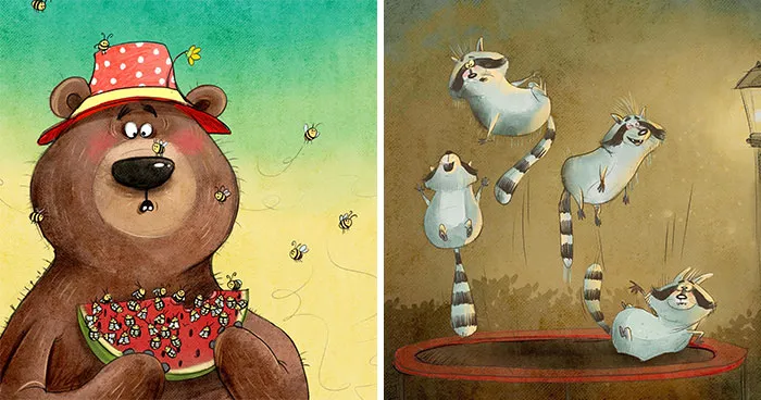 30 Delightfully Funny Animal Illustrations By Susan Batori