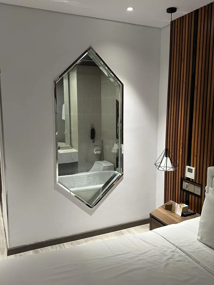 This Hotel Room Has A Window Into The Bathroom