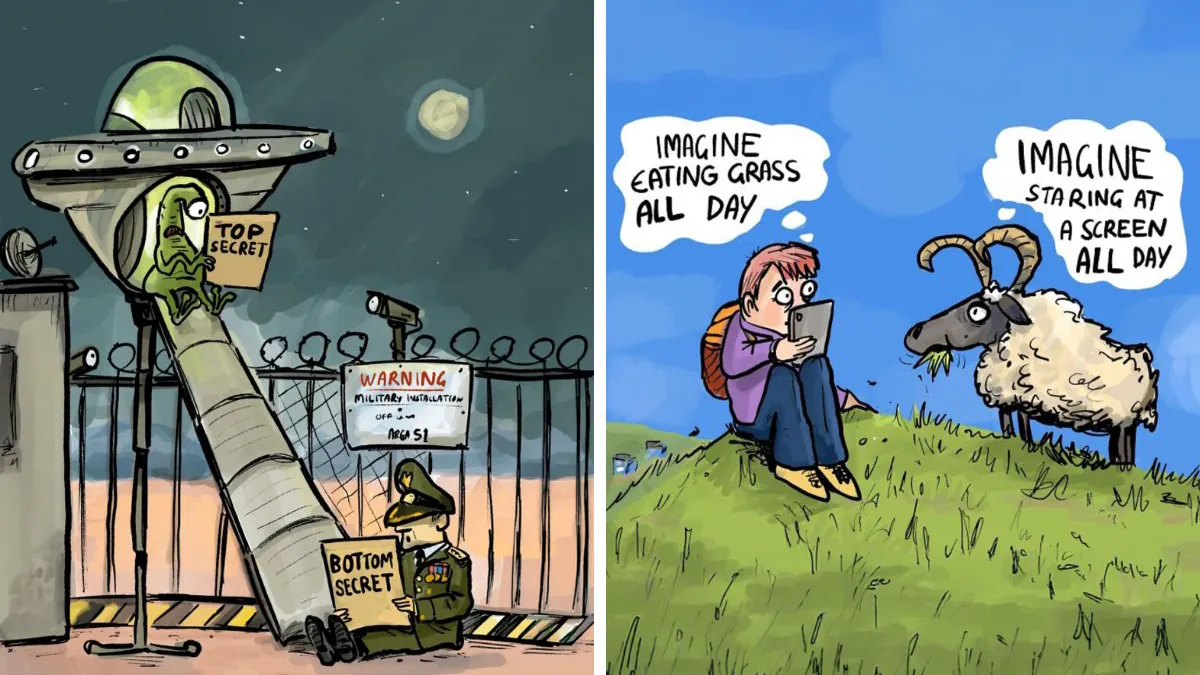 This Artist Turns Everyday Observations Into 40 Surprisingly Clever Single-Panel Comics