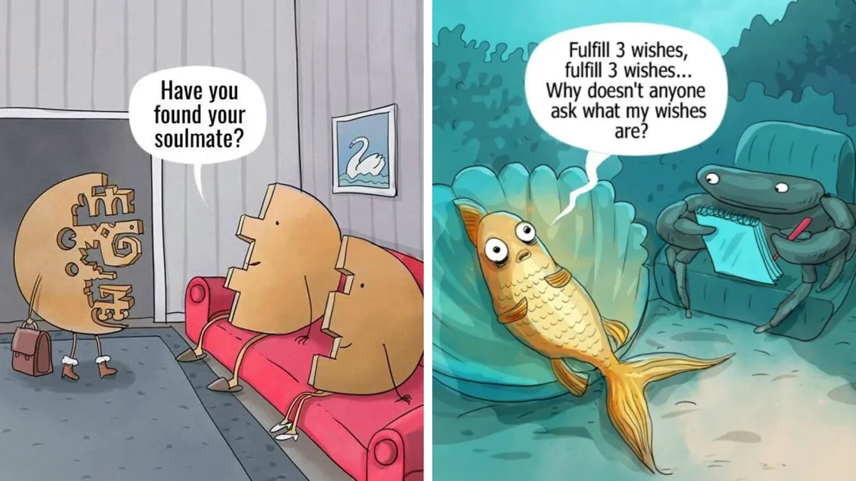 50 Funny And Relatable Comics By Herta Burbė That Might Brighten Up Your Day (New Pics)
