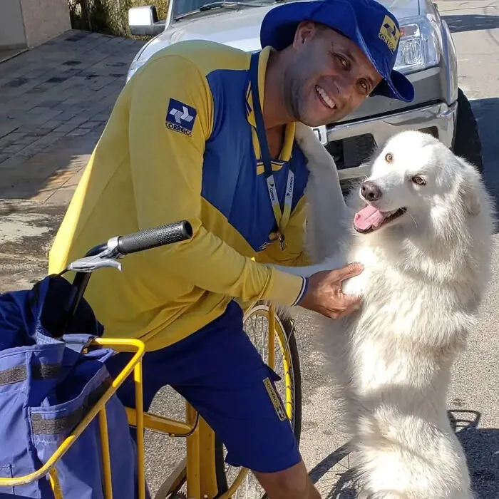 Instead Of Barking, These Dogs Rush To Greet Their Favorite Mailman (24 New Pics)