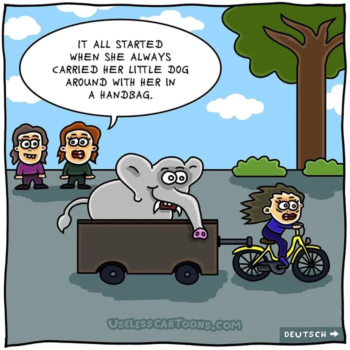 Artist Made 20 Absurd Comics That Make No Sense, And That’s Exactly Why They’re So Funny