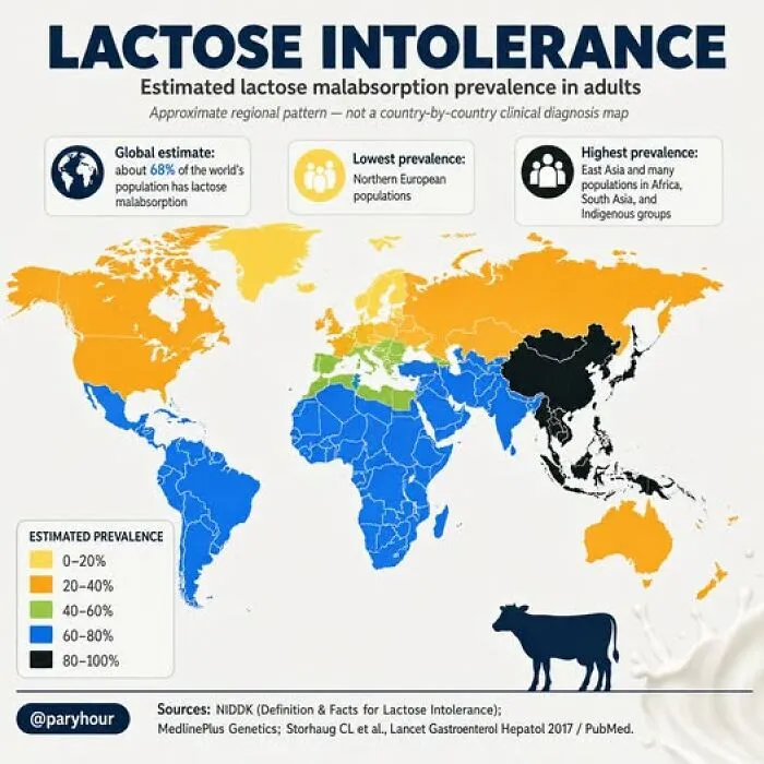 Feeling The 'Whey' After Dairy? 🧀 Don't Have A Melt-Down! You're Likely Not Alone, Especially Depending On Where Your Family Is From