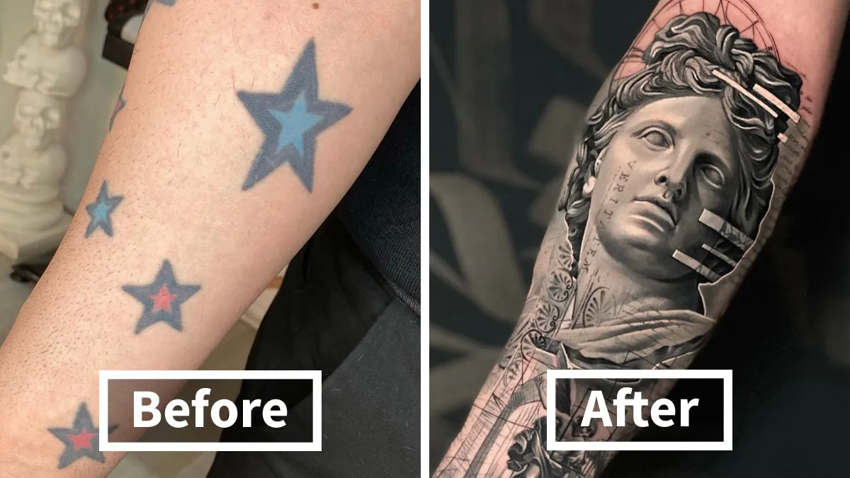 25 Before-And-After Tattoo Transformations By An Artist Who Specializes In Cover-Ups And Scar Work