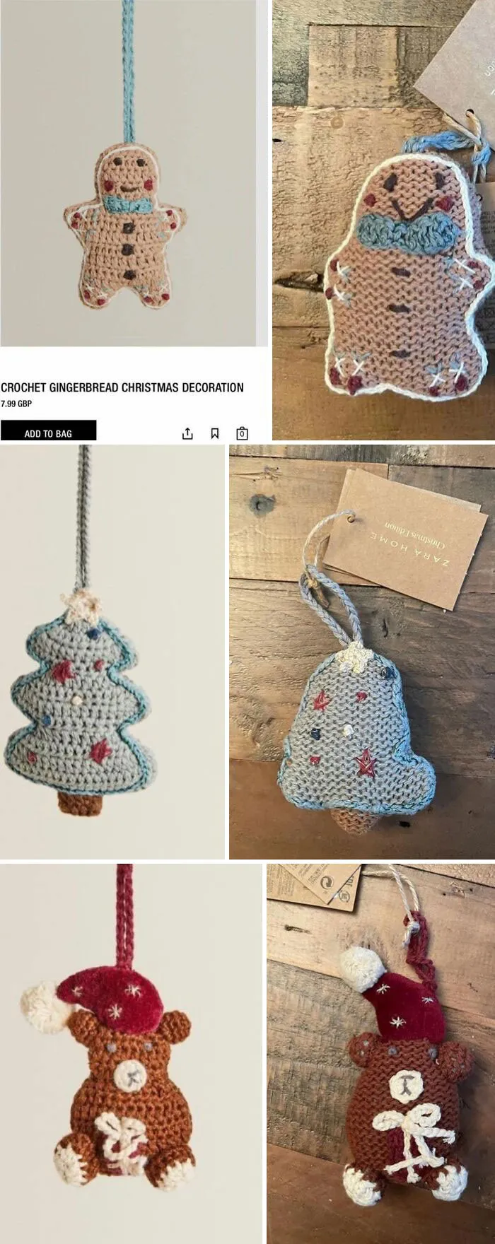Zara’s ‘Crochet’ Christmas Tree Decorations Are A True Lesson Into The Dangers Of Pinterest vs. Reality