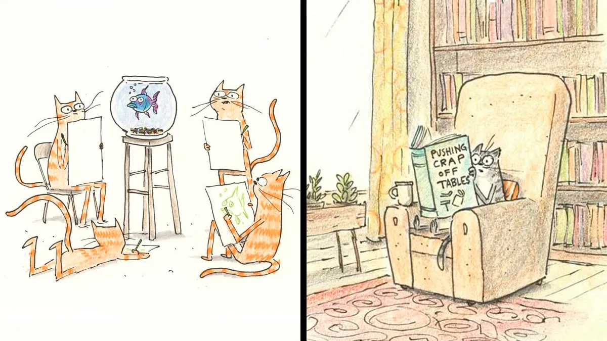 If You Enjoy Subtle Humor, These 43 Cat Comics By Grickle Might Hit The Spot