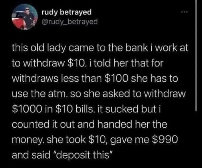 The Bank Moment