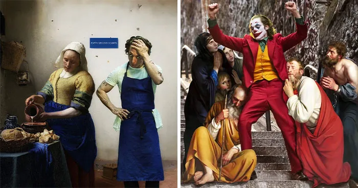 This Artist Created 58 Clever Mashups That Turn Classical Paintings Into Pop Culture Crossovers