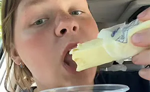 Ryanair Once Again Mocks Americans After Video Of Woman Eating Butter Stick Explodes Online