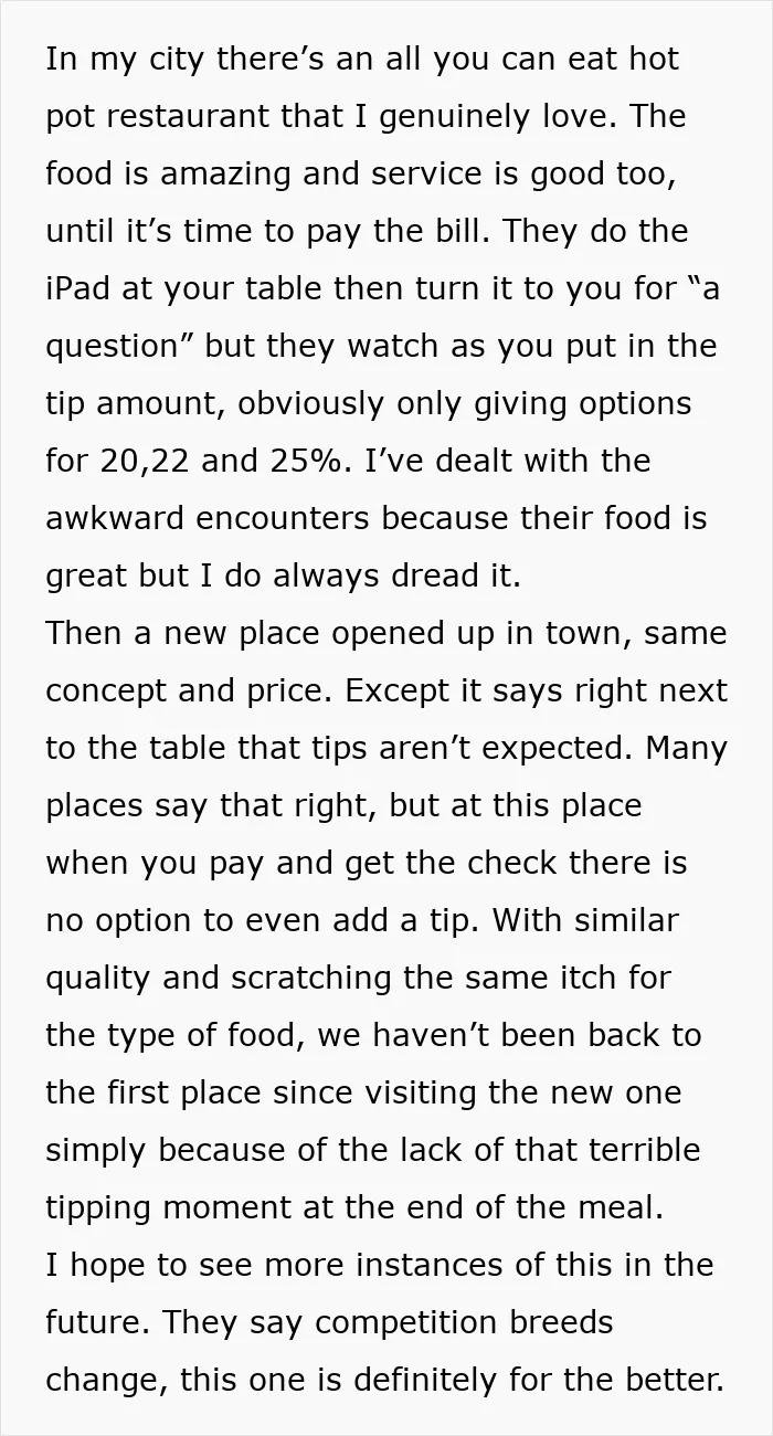 No Tip At Restaurant Is Making Me Ditch Old Favorite