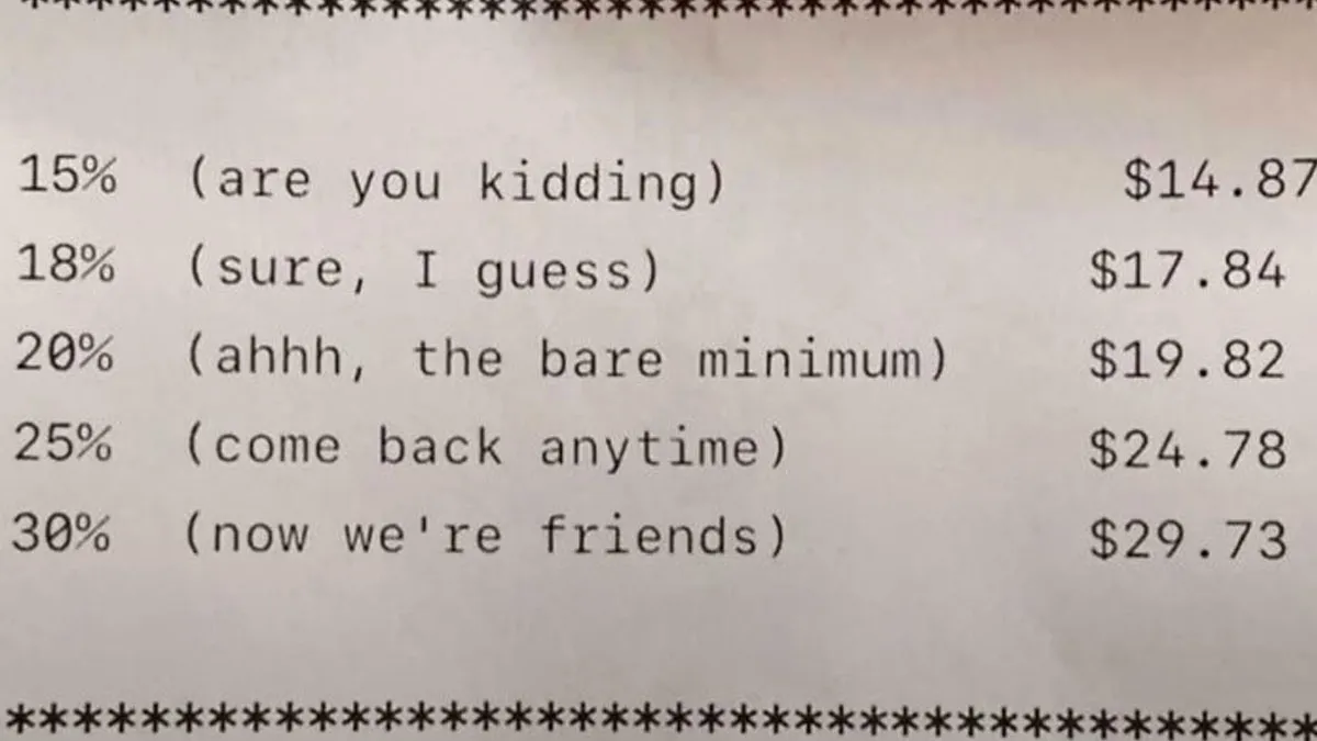 93 Ridiculous Tipping Stories That Left Customers Absolutely Fuming (New Pics)