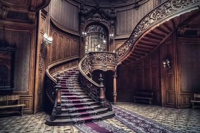 Staircase At House Of Scientists, 19th Century Neo-Baroque Building, Lviv, Ukraine