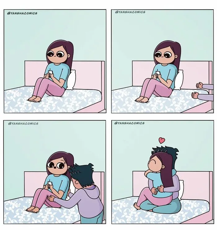 Artist Draws 30 Relatable Comics About The Everyday Moments Of Being A Couple (New Pics)