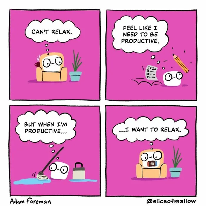 42 New Adorable Comics By Adam Foreman About A Marshmallow Dealing With The Ups And Downs Of Life