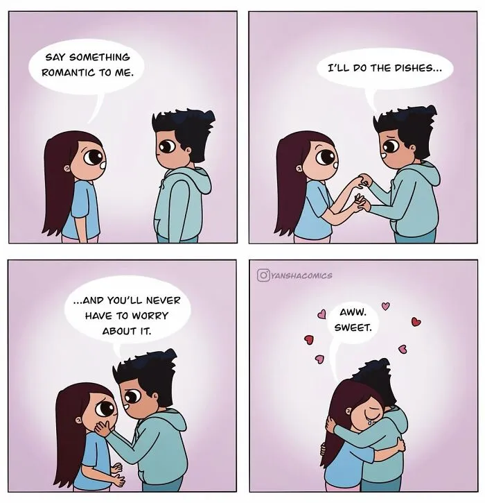 Artist Draws 30 Relatable Comics About The Everyday Moments Of Being A Couple (New Pics)