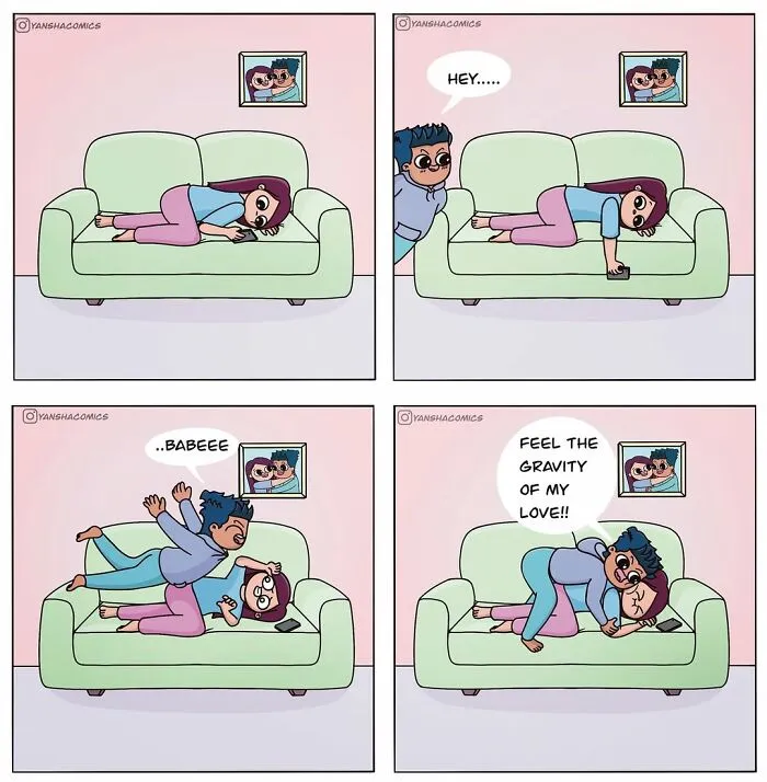 Artist Draws 30 Relatable Comics About The Everyday Moments Of Being A Couple (New Pics)