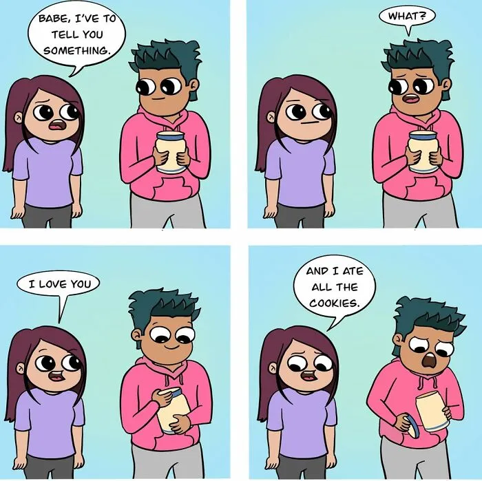 Artist Draws 30 Relatable Comics About The Everyday Moments Of Being A Couple (New Pics)