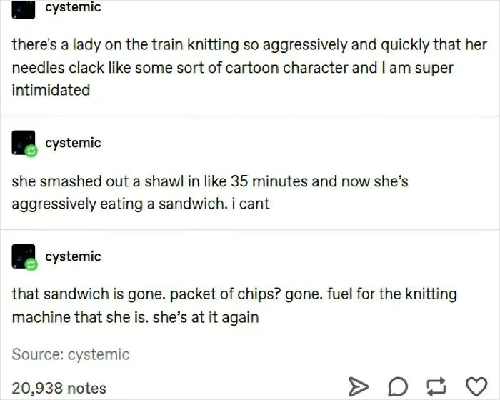 Knitting So Agressively