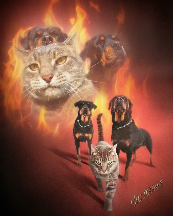 These Artists’ 49 Pet Portraits Capture Each Animal’s Personality In Peak ’80s Style