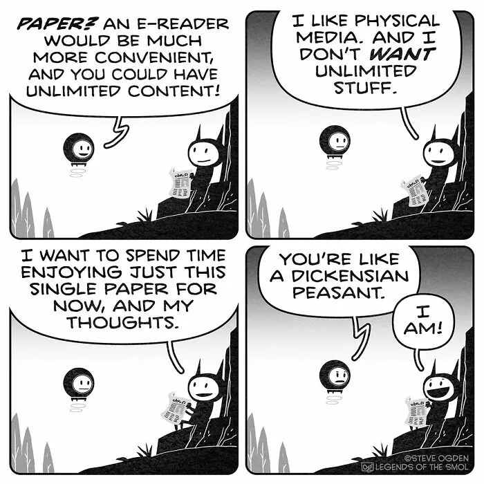 25 Cute Comics By Steve Ogden About A Tiny Character With A Huge Amount Of Confidence