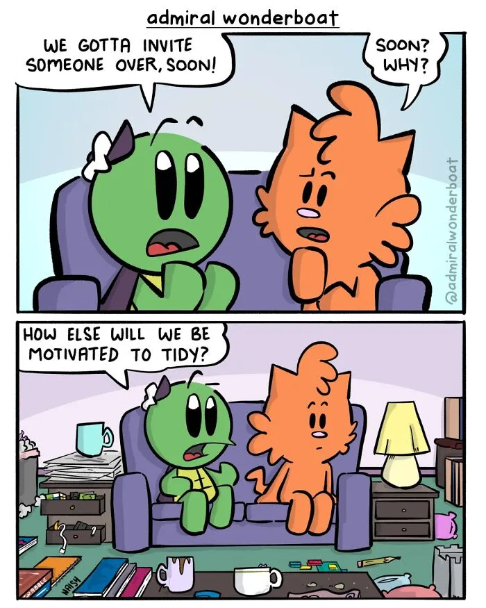 32 New Funny Comics About Life That Occasionally Take A Darkly Humorous Turn By This Artist