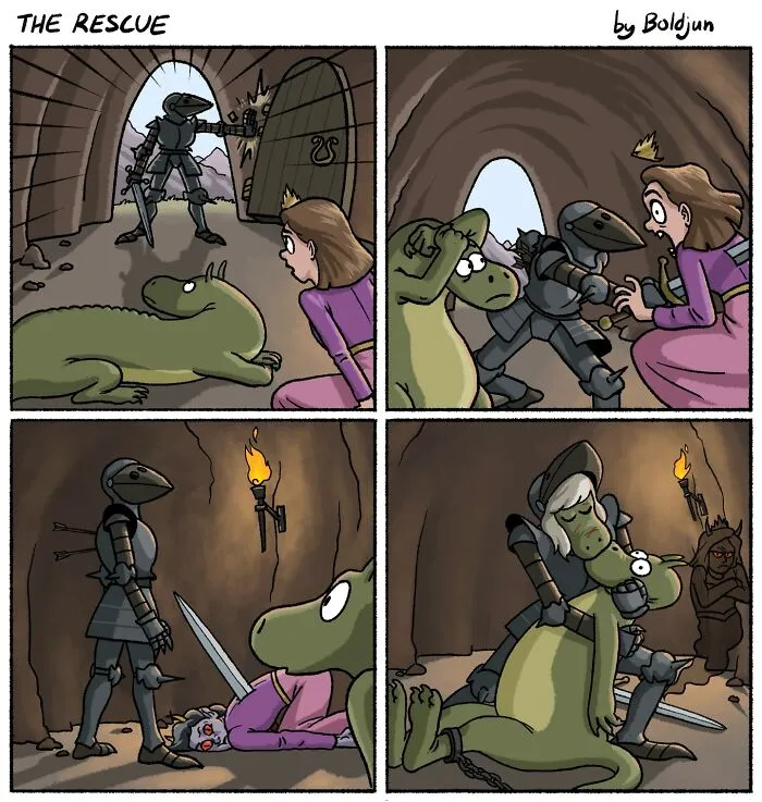 Dark Humor Meets Fantasy And Pop Culture In These 68 Comics By Boldjun