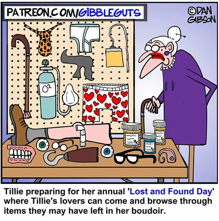 46 Hilarious Comics By Dan Gibson That Find Humor In The Realities Of Aging (New Pics)