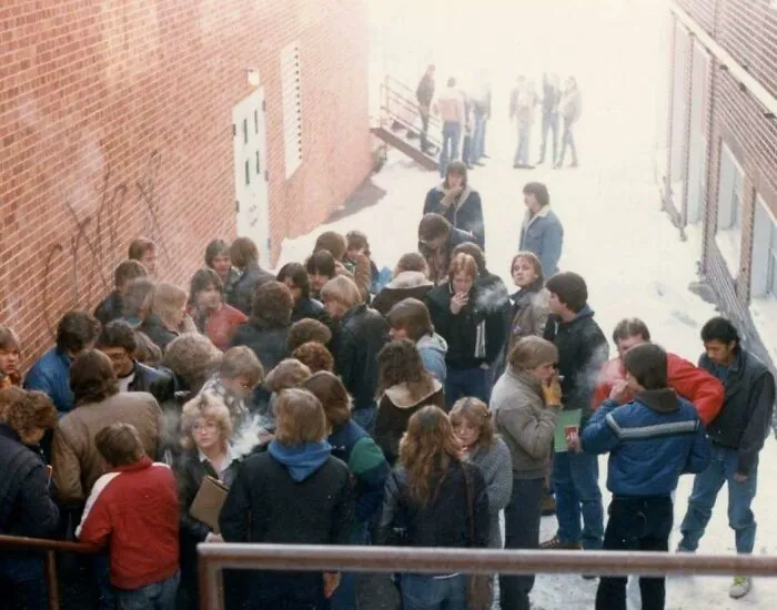 Old School Cool... The Smoking Lounge At My Highschool, Circa 1985