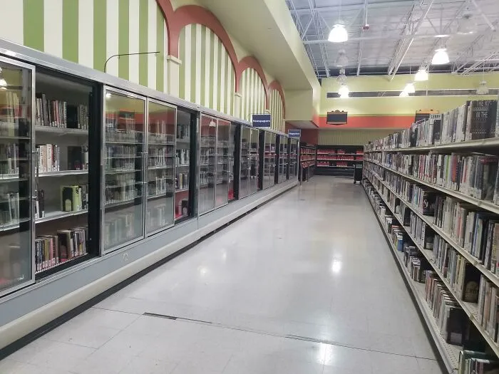 One Of Our Local Libraries Moved Into An Old Marsh Supermarket