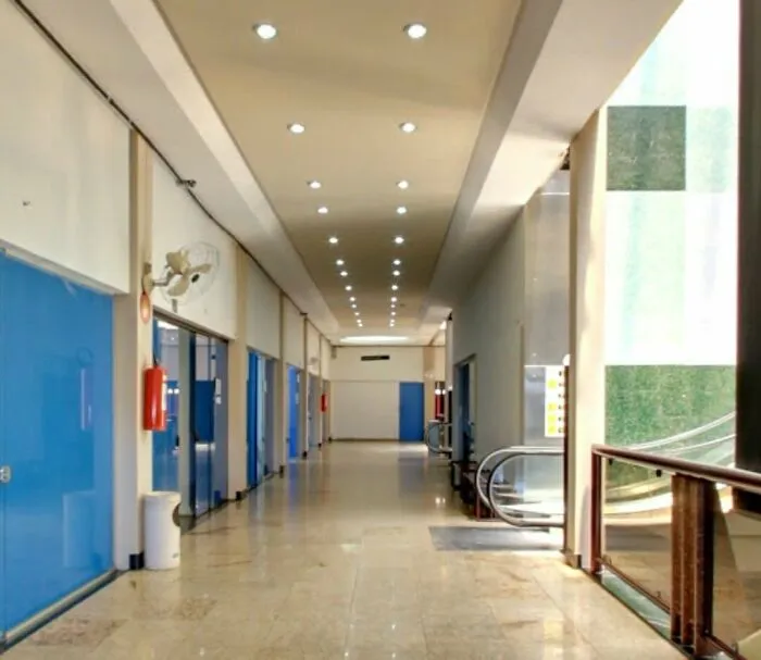 Old Mall Turned Into College Building. Stores Were Converted Into Classrooms