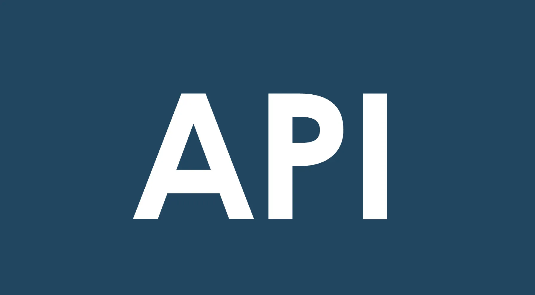 The acronym API in white text on a dark blue background for a general knowledge test.