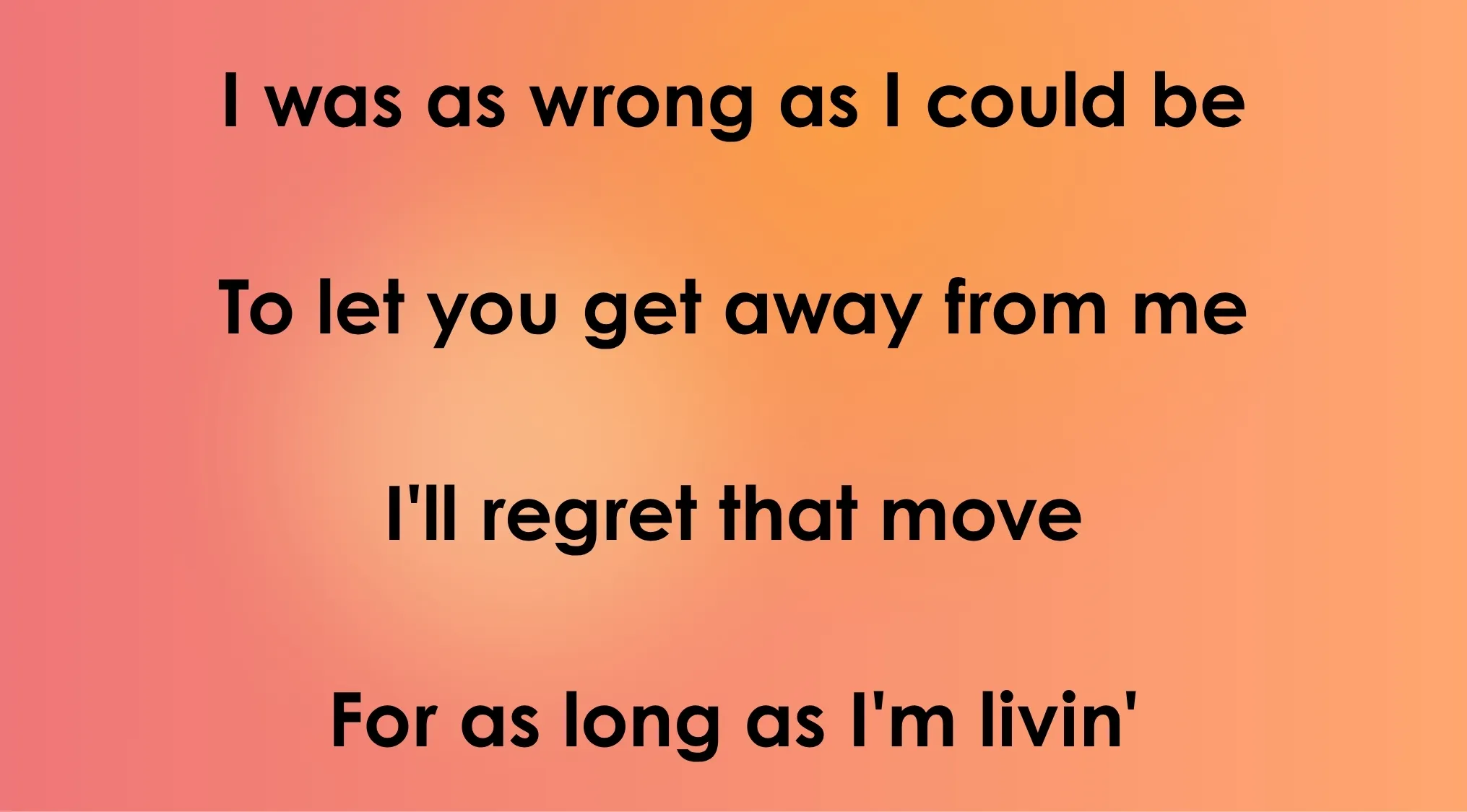 Quiz part 4: 70s and 80s opening lyrics on an orange background, can you guess the song by the opening lyrics?