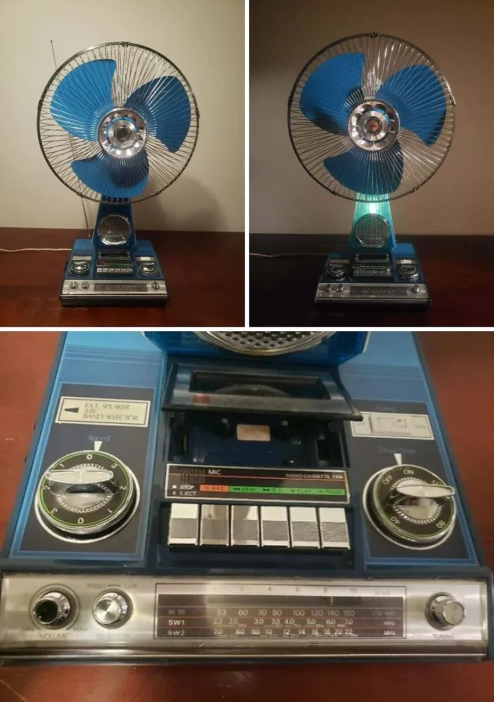 Found A Vintage National (Panasonic) Fan/Sw Radio/Tape Player - Model F-401g