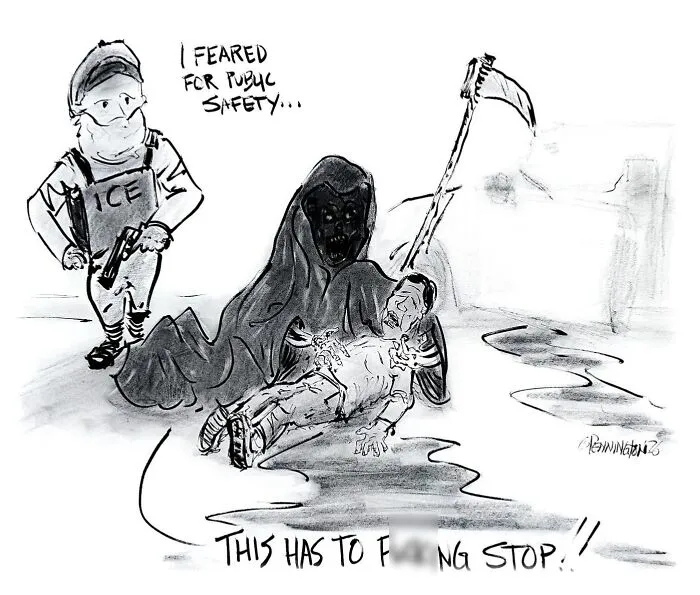 30 Cartoons That Poke Fun At AI, Corporate Culture, Politics, And Other Modern Absurdities