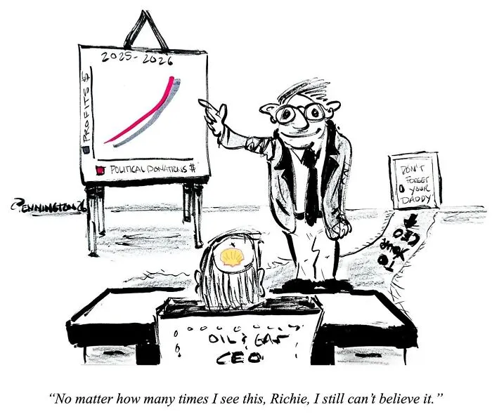 30 Cartoons That Poke Fun At AI, Corporate Culture, Politics, And Other Modern Absurdities