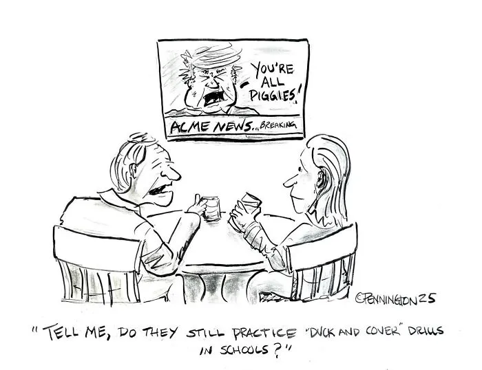 30 Cartoons That Poke Fun At AI, Corporate Culture, Politics, And Other Modern Absurdities