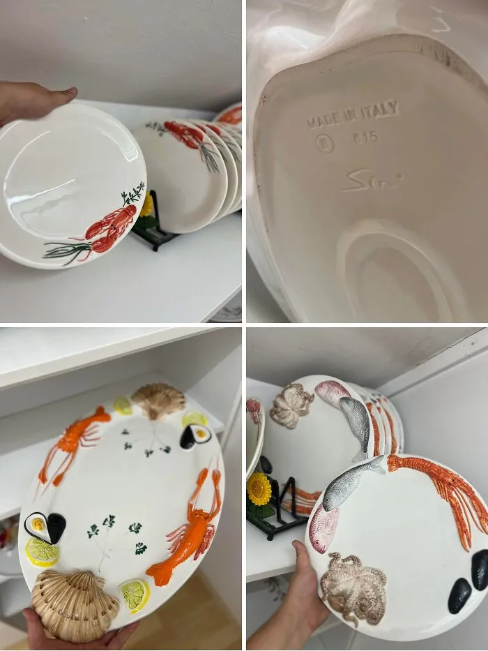 Seafood Plates Inherited From My Grandmother