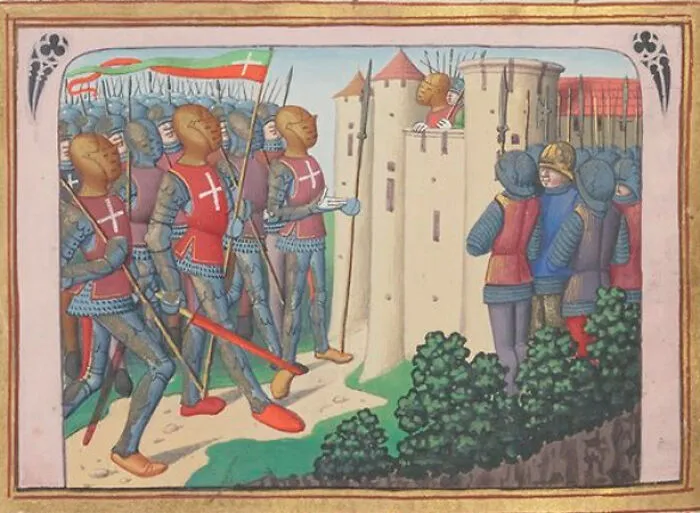 Medieval Chroniclers : "How Tall Were The Knights In The Hundred Years War ?" Artist :"Yes"