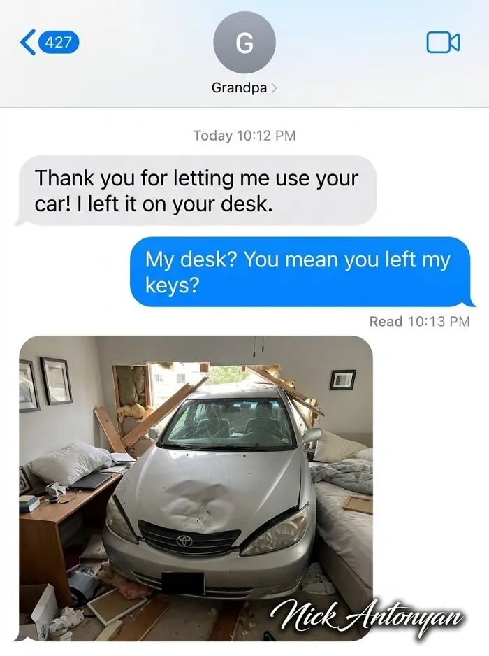 Grandpa Really Said “I Returned The Car”