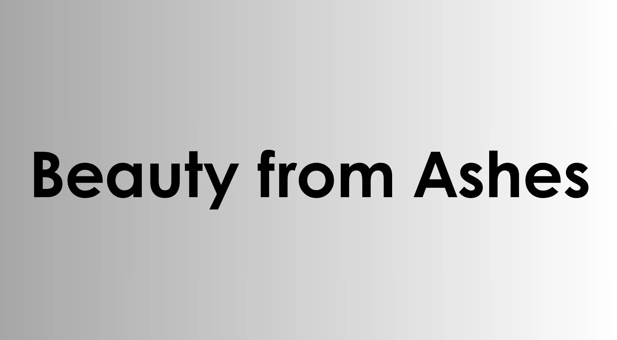 Original title Beauty from Ashes on a gradient background, challenging viewers to guess the book. Famous novel quiz.