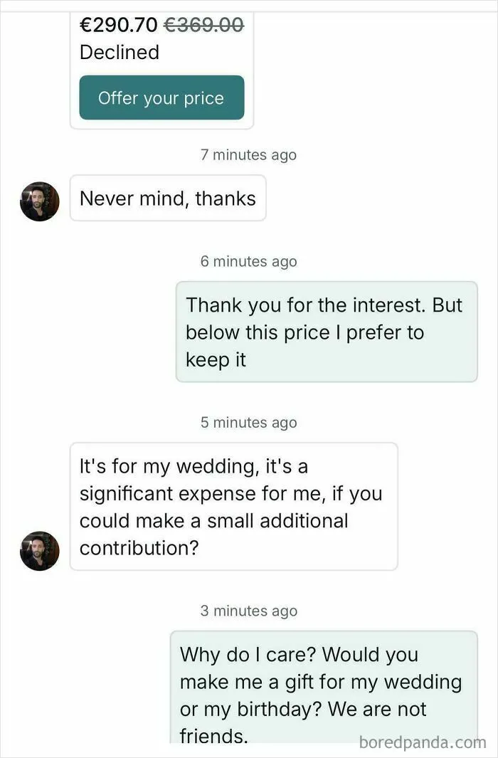 “It’s For My Wedding”